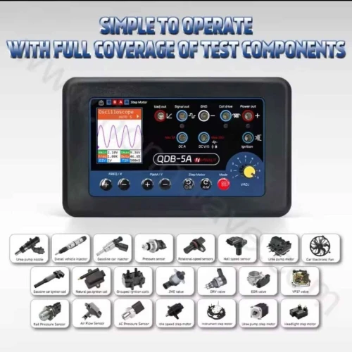 Testeur Dactionneurs Automobiles QDB 5A 3A 4A Oscilloscope Multimetre Outil diagnostic bobine Dallumage