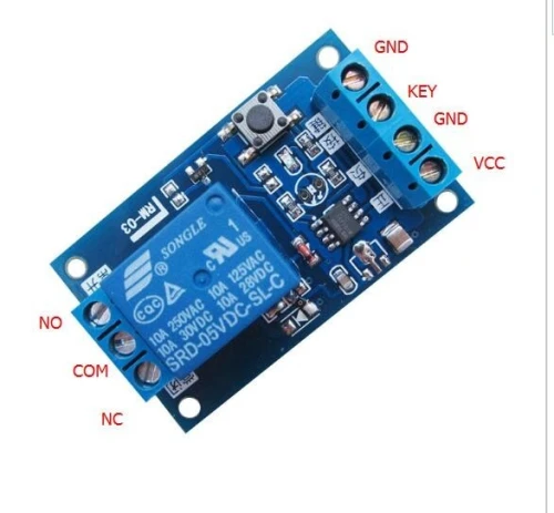 Module de relais BiStable 5V/12V/24V à bouton unique arduino