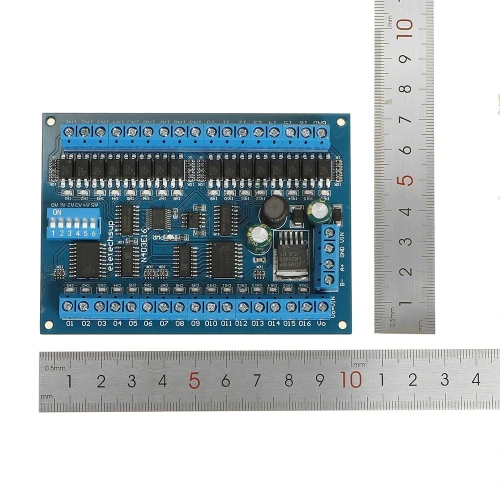 PLC IO 03 06 16 Modbus RTU 12/24V, 16I/16O sorties RS485