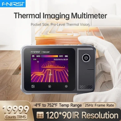 FNIRSI TDM-120P  Multimètre Thermique Intelligent 2-en-1 avec Caméra Infrarouge