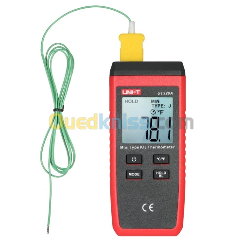 UNI-T UT320A thermomètre thermocouple Digital -50C  à 1200 C Testeur Haute Température