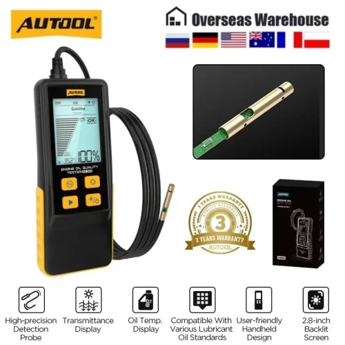AUTOOL AS503 Testeur Numérique de Qualité dE Huile Moteur pour Véhicules Essence et Diesel