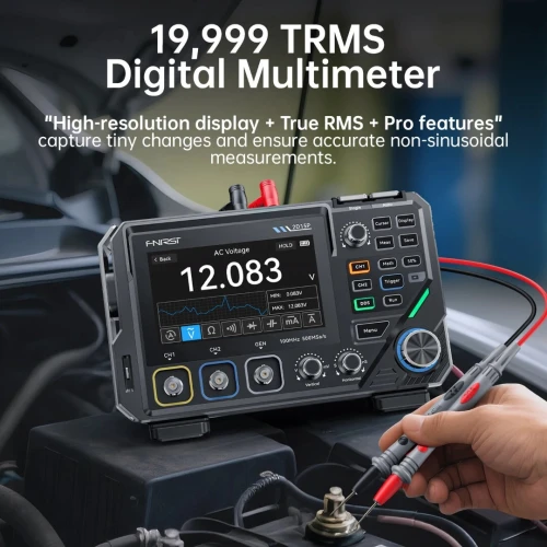 Oscilloscope Numerique FNIRSI 2D15P 3 en 1  2 Canaux 100 MHz Multimetre Tenerateur de Signal