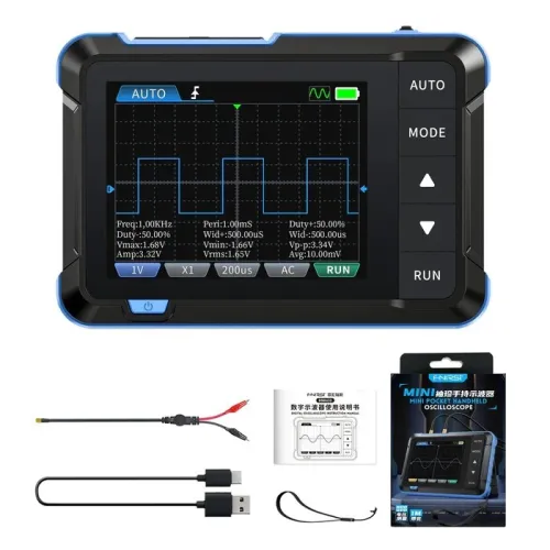 FNIRSI-Oscilloscope numérique DSO153 2-EN-1 Mini Numérique Oscilloscope ET Générateur