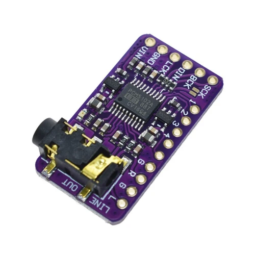 Module Audio numérique - PCM5102A DAC carte son pHAT 3.5mm prise stéréo 24 Bits ARDUINO