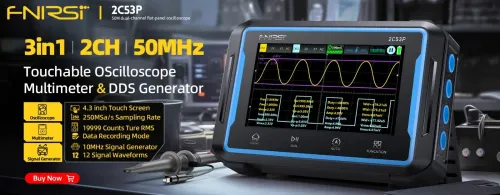 FNIRSI-Oscilloscope numérique DSO153 2-EN-1 Mini Numérique Oscilloscope ET Générateur