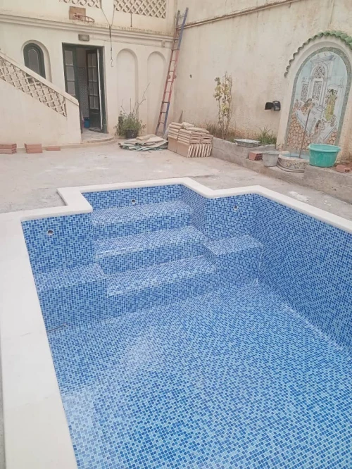 mosaique pate de verre piscine