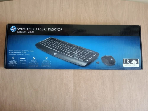 Ensemble Clavier Souris Sans Fil HP Wireless Classic Desktop NEUF en Boîte (AZERTY) LV290AA Original