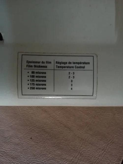 Plastifieuse thermique A3 LAmirel Maxiplaste 333,  600 W Made in France