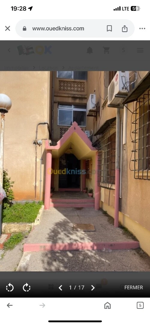 Location Appartement F3 Alger Ben aknoun