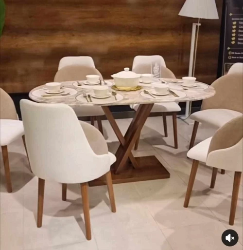 Table de salle à manger 6 chaise &طاولة طعام 6 كراسي