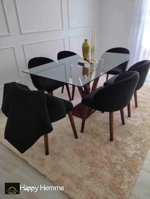 Table de salle à manger 6 chaise &طاولة طعام 6 كراسي