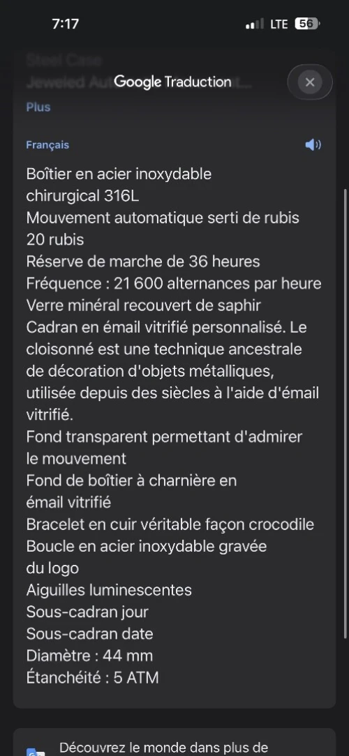 Montre original Heristor