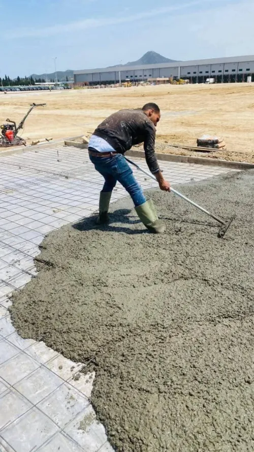 Résine époxy et chape béton