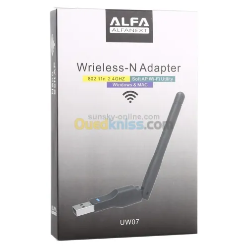 CLE WIFI USB ALFA+ ANTENE UW07 / UW112