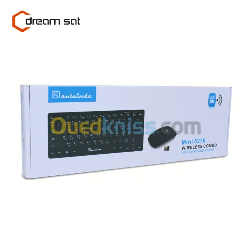 Combo Clavier + Souris Sans Fil Sclainda Mini 5276