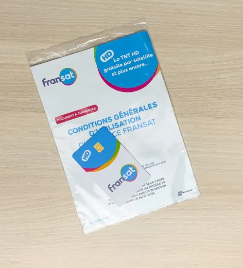 Carte FRANSAT pc7 officiel