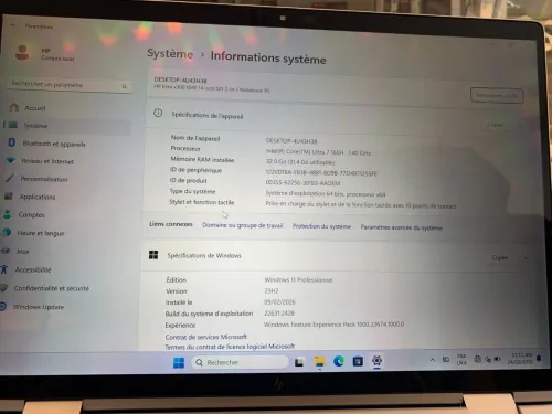 laptop hp elitebook x360 1040 G11 2in1 tactile