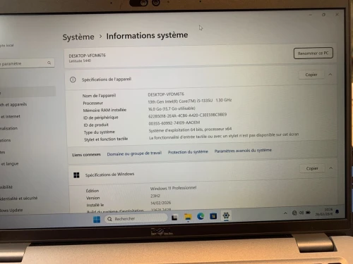 latitude  5440 i5 1335u  ram 16 ddr4 ssd 512 nvme