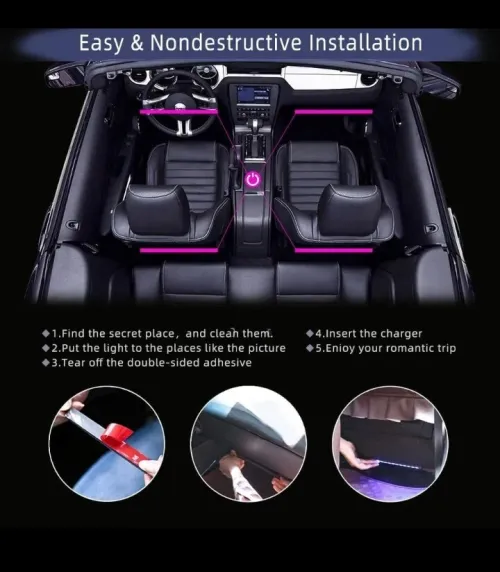 LED RGB INTÉRIEUR AUTO 