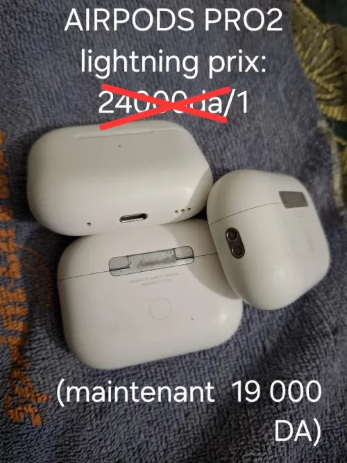 Oreillettes Airpods et plusieurs types de marques cabats (européen)....
