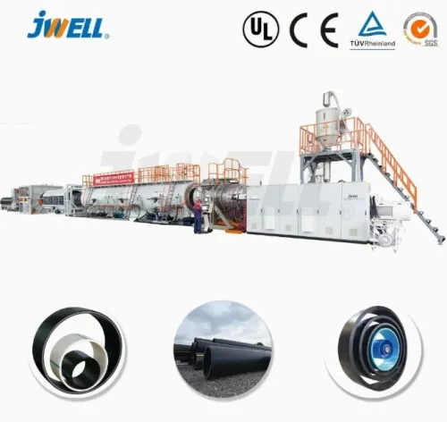Jwell ligne d'extrusion haute vitesse pour tubes eau/gaz en HPDE