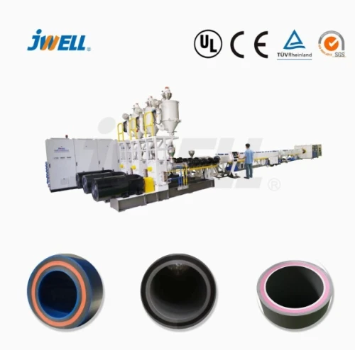  Jwell machine d'extrusion de tubes ondulés à double paroi de type vertical/noyau en silicone HDPE 