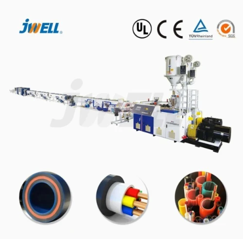  Jwell machine d'extrusion de tubes ondulés à double paroi de type vertical/noyau en silicone HDPE 
