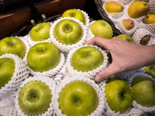 Filet en mousse d'emballage de fruits filet alimentaire/شبك الفوم  لتغليف الفواكه