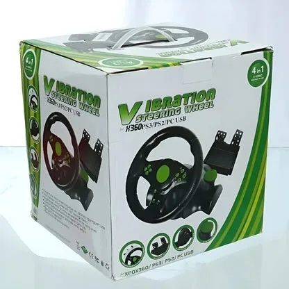 Volant Vibration Steering Wheel PC/PS3/PS2 (État Neuf)