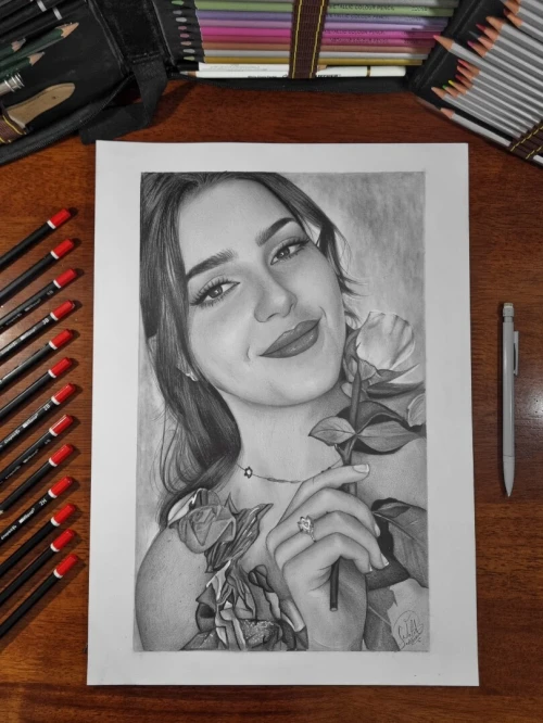 Dessin portrait رسم بورتري