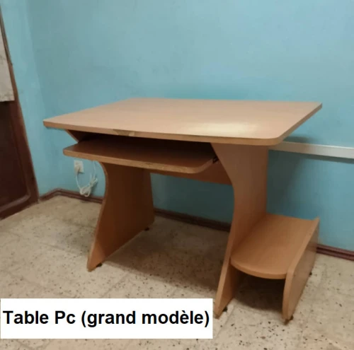 Tables PC + Tableau blanc (avec support et brosse magnétique)