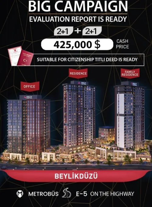 Vente Appartement Studio F2 F3 Istanbul Istanbul