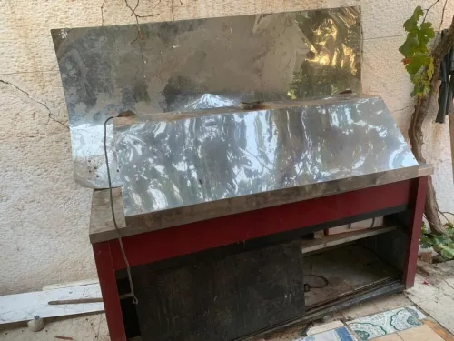 Presentoire et table de travail pour une pizzeria 