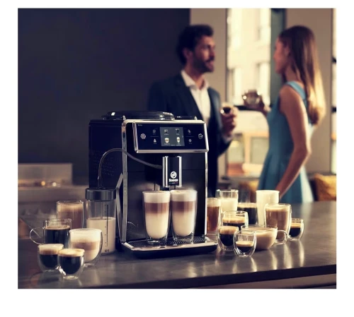 Machine à café SAECO Xelsis SM7580/00 Machine expresso super automatique noir laqué