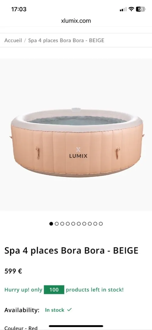 spa jacuzzi gonflable 4 places