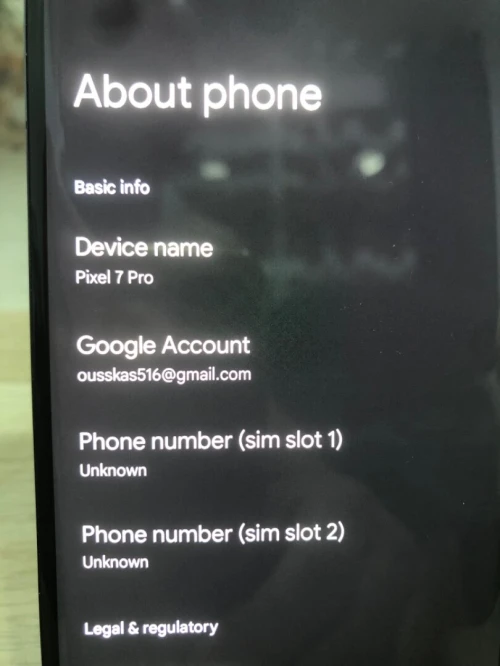 Google Google pixel 7 Pro