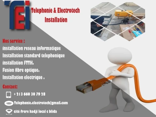 INSTALLATION RESEAU, STANDAR TELEPHONIQUE ET FIBRE OPTIQUE