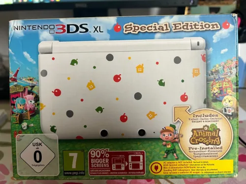 3DS XL Edition Animal Crossing en boite + Flash