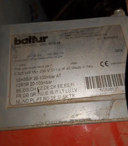 Chaudiere a gaz industrielle