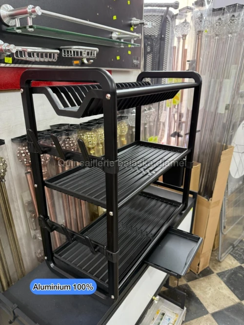 Égouttoir a vaisselle inox et aluminium