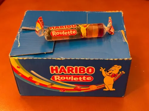 Bonbons mentos, chupa chups, haribo roulette