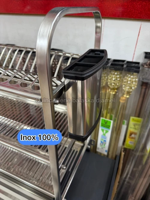 Égouttoir a vaisselle inox et aluminium