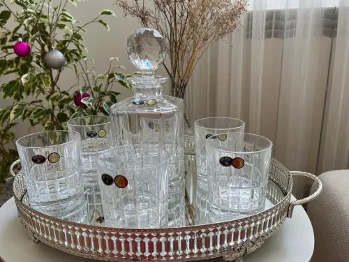 Service en cristal tcheque