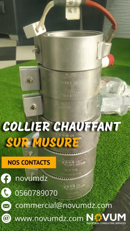 Fabrication Collier chauffant sur musure صناعة سخانات حرارية لالات حقن وبثق ونفخ البلاستيك