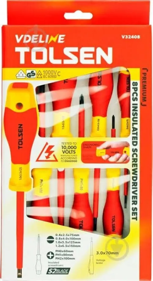 Jeux de tournevis 1000v 6pcs Tolsen