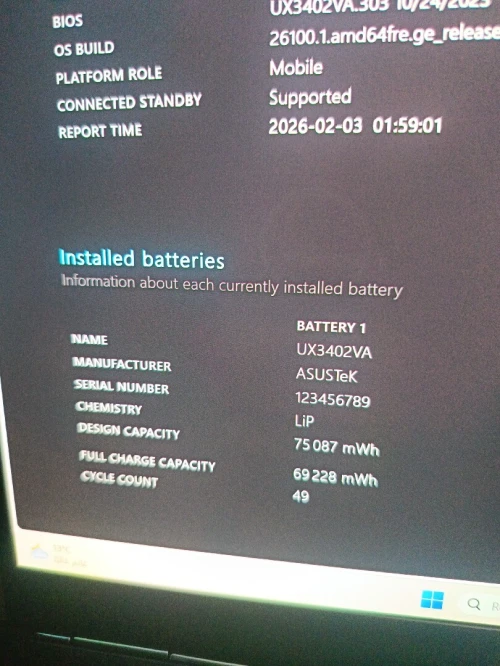 Asus zenbook 14 oled i9 13eme generation