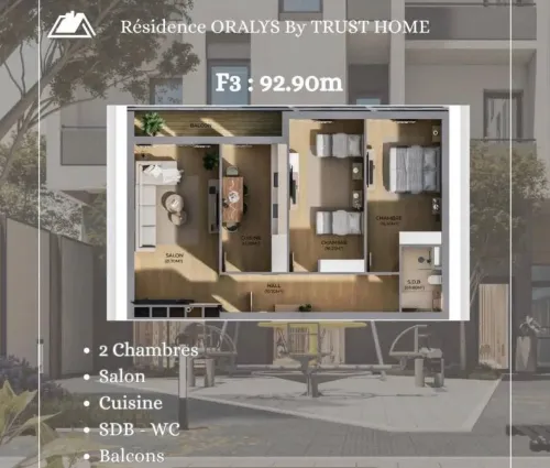 Vente Appartement F3 F4 Oran Bir el djir