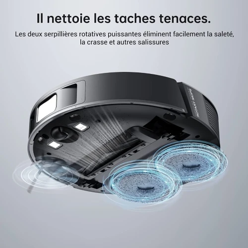 Dreame L10s Pro Gen 2 Robot Aspirateur Laveur 2 en 1, Serpillère rotative, Détection d'obstacles 3D