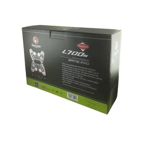 Pack de 2 Manettes Lumineux USB de Jeux pour PC DUALSHOC L700S Lanjue